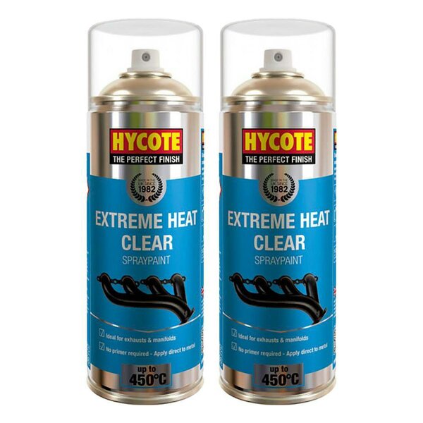Hycote 2X Hycote Extreme Heat Clear Spray Paint 400ml