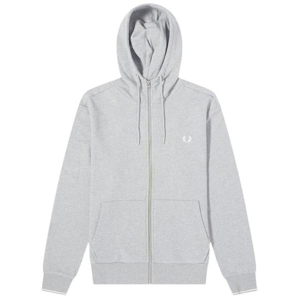 Fred Perry Steel Marl Zip Hoodie S