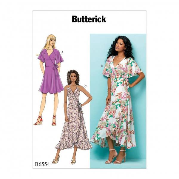 Butterick Sewing Pattern 6554, Dresses for Women, A5 (6-8-10-12-14) - Easy