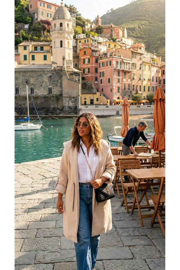 Meira Longline Hooded Coat With Rolled Sleeves - Khaki