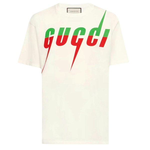 Gucci Blade Logo Oversized Fit White T-Shirt