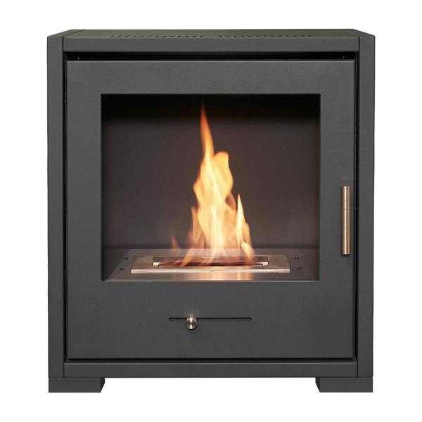 OKO S3 Bio Ethanol Stove in Charcoal Grey