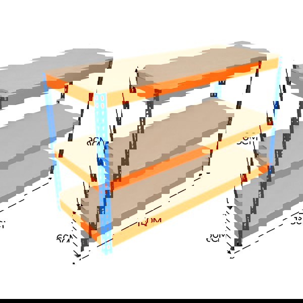 Monster Racking S-Rax 3 Tier Workbench - 150cm x 60cm x 90cm