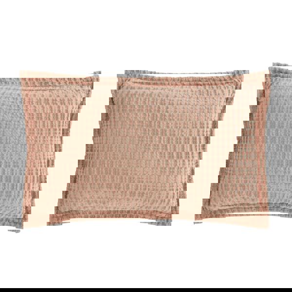 Pineapple Elephant Jaipur Chunky Waffle Cotton Cushion Pink