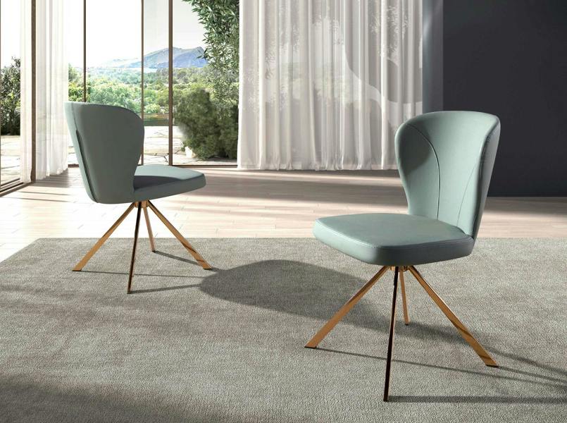 Angel Cerdá Light Green Leatherette Swivel Chair 4183