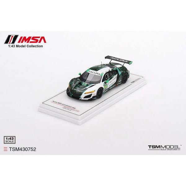 MCSlots Acura NSX GT3 EVO22 #66 Gradient Racing IMSA 2023 Daytona 24Hrs 1:43 Scale TSM430752