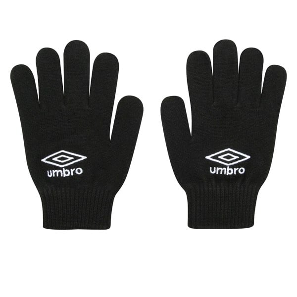 Umbro Childrens/Kids Knitted Winter Gloves - Black