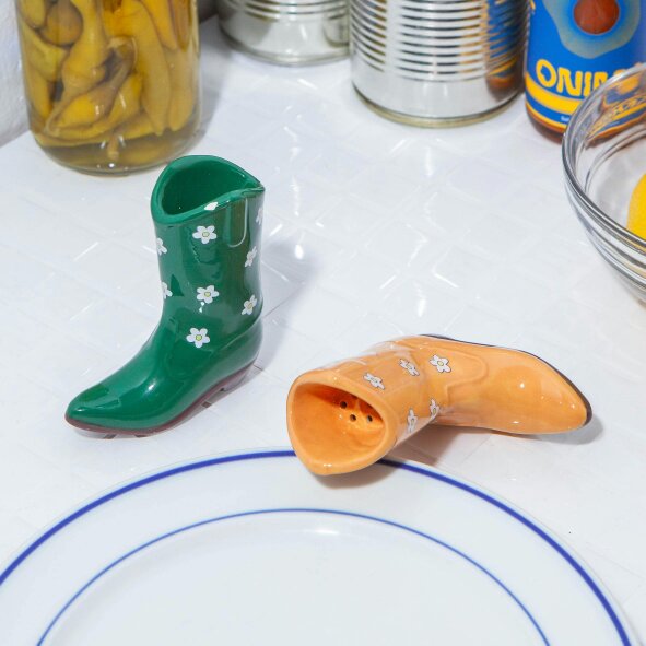 Love Frankie Wild West Cowboy Boots Salt & Pepper Shakers