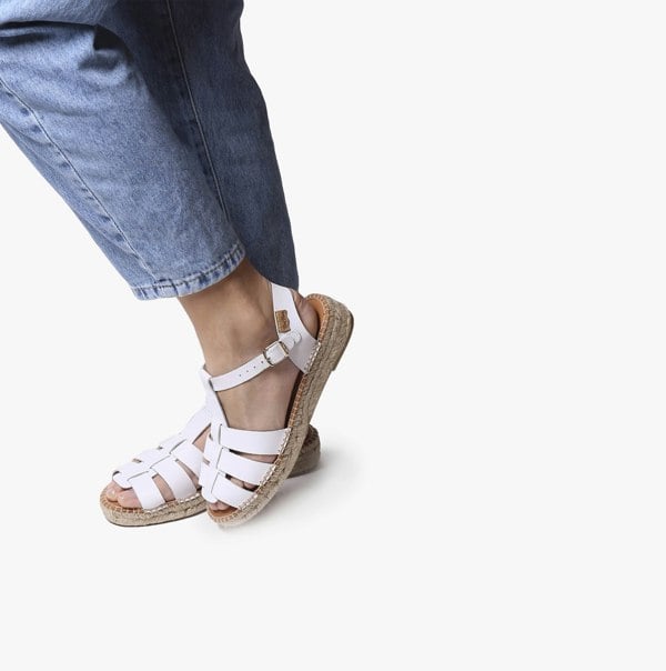 Toni Pons EMMA Womens Espadrille Sandals White