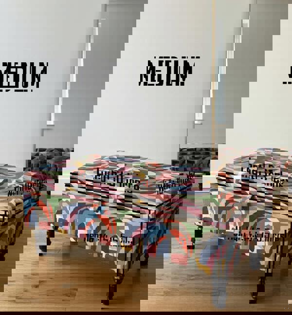 PREMIUM Multi Colour Ottoman Storage Bench coffee table - ISTOOLS