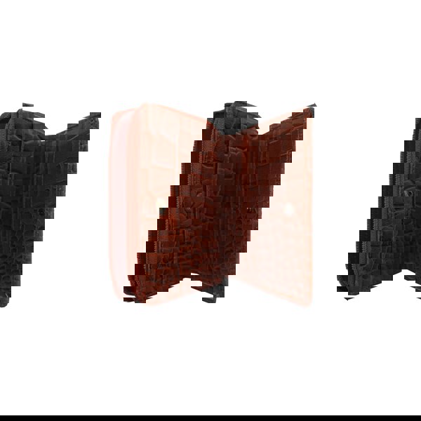 Assots London 'JOLLY' Red Croc Real Leather Designer Zip-Top Wallet