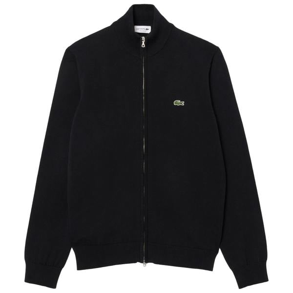 Lacoste AH1957 Full Zip High Neck Cotton Knit