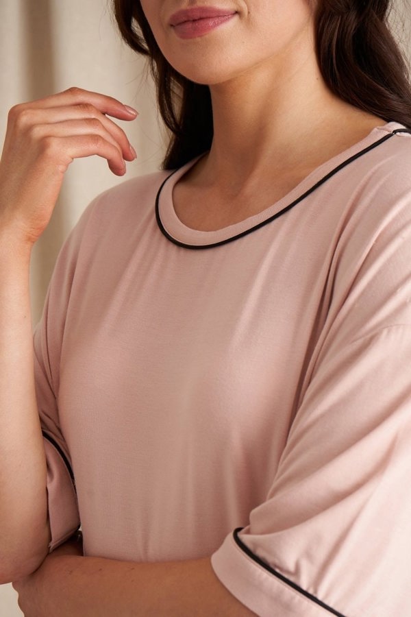 Bamboo Classic Tee Dress in PinkNightwear