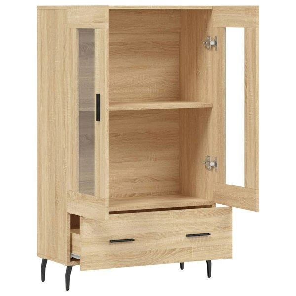 Berkfield Highboard Sonoma Oak 69.5x31x115 cm Engineered Wood
