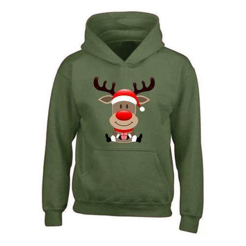 Kids XMS2 \"Sitting Reindeer\" CustomPX Hoodie