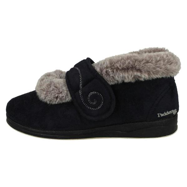 Padders Ladies Padders Cross Strap Slippers - Hush