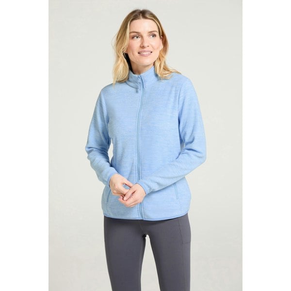 Mountain Warehouse Womens/Ladies Snowdon II Melange Full Zip Fleece Jacket - Pale Blue