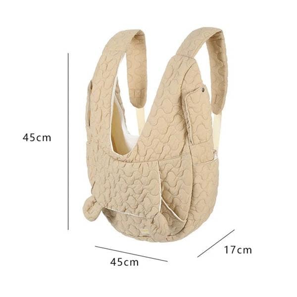 Anywags Anypet Pet Carrier Khaki Embroidered Fabric Large Space Pet Backpack for Small Dogs or Cat Accessories