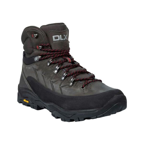 Trespass Mens Brody Grain Leather Hiking Boots - Grey - 