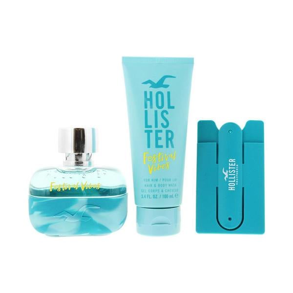 Hollister Festival Vibes For Him 2 Piece Gift Set: Eau De Parfum 100ml - Shower Gel 100ml