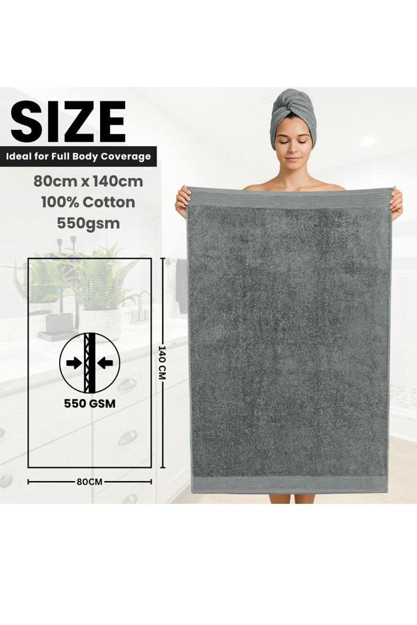 Ezysleep Luxe Collection 4 Piece Egyptian Bathsheet Set