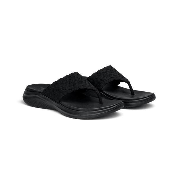 Skechers Skechers ULTRA FLEX 3.0 SANDAL-RHYTHM Womens Toe-Post Sandals Black