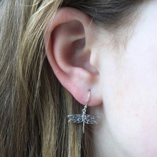 Sterling Silver Mayfly Earrings - Reeves & Reeves