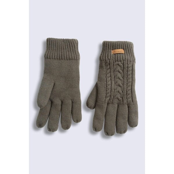 Animal Womens Becky Lined Borg Gloves - Light Khaki