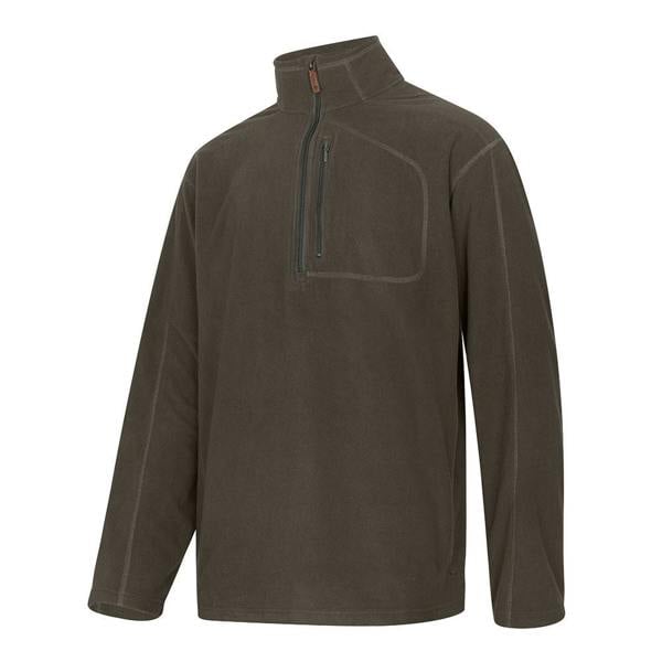 Hoggs of Fife Islander TechPro zip shirt in Beluga, lightweight technical top with quarter zip and active fit for country workwear