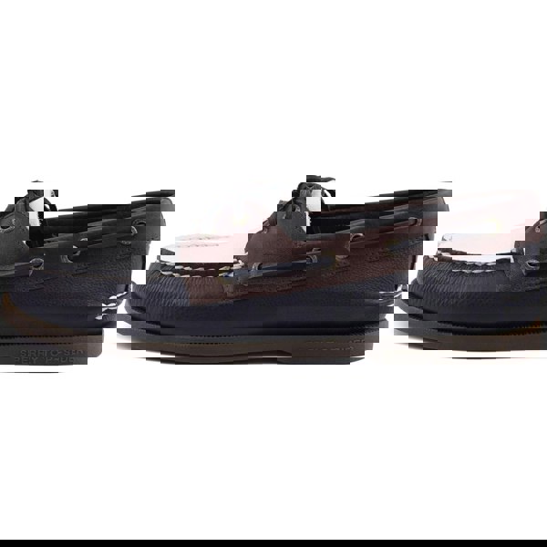 Sperry Authentic Original 2 Eye Leather Men's Navy/White/Brown Boat Shoes