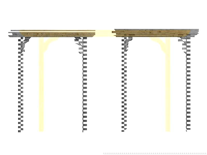 Arbor Garden Solutions Screen Double Beam Pergola, Plant Climbing Arbour - Corbel Sculpted Brace