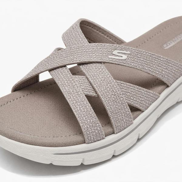 Skechers GO WALK FLEX Sandals   in  Taupe