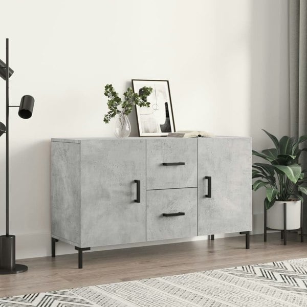 Berkfield Sideboard Concrete Grey 100x36x60 cm Engineered Wood