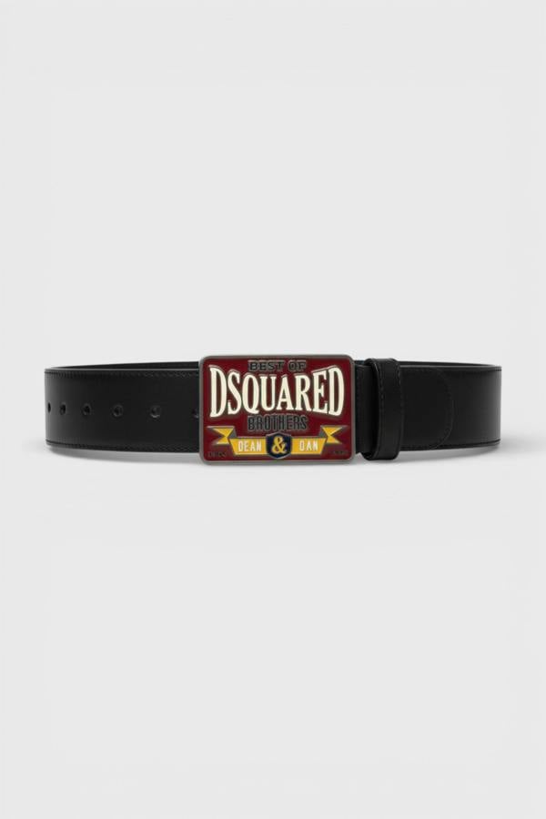 DSquared2 Logo Buckle Belt Black