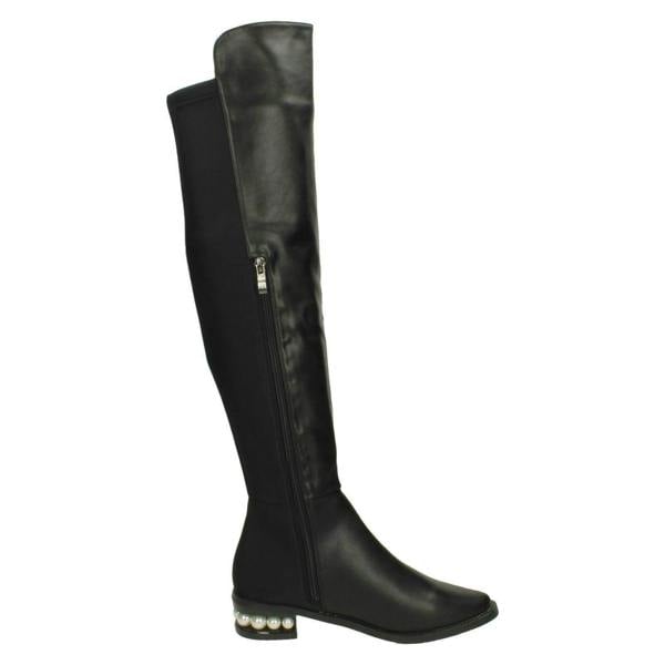 Spot On Ladies Spot On Over The Knee High Leg Boots