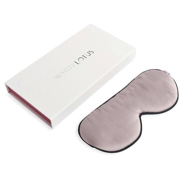 White Lotus Beauty 100% Mulberry Silk Eye Mask Cruelty Free