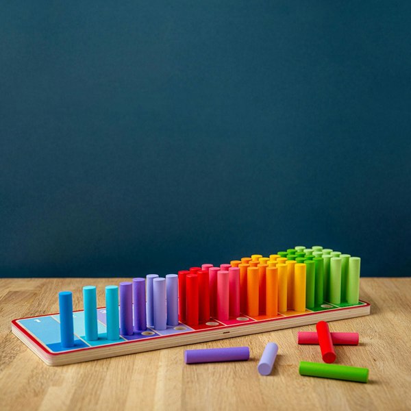 Bigjigs Toys Wooden Rainbow Counting Sticks