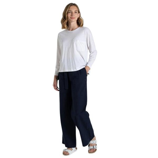 Craghoppers Womens/Ladies Emere Long-Sleeved T-Shirt - White - 