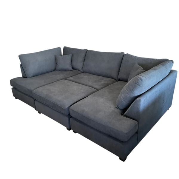 Snug Furniture Toronto U Shape Cinema Kensington Sofa Grey