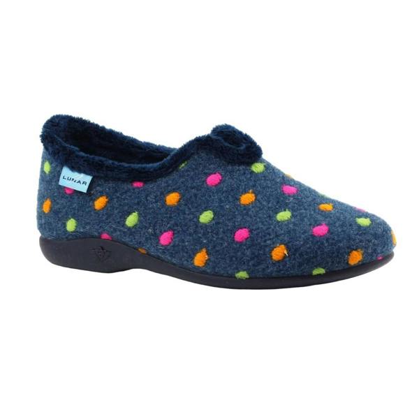 Lunar Womens/Ladies Studio Slippers - Navy - 