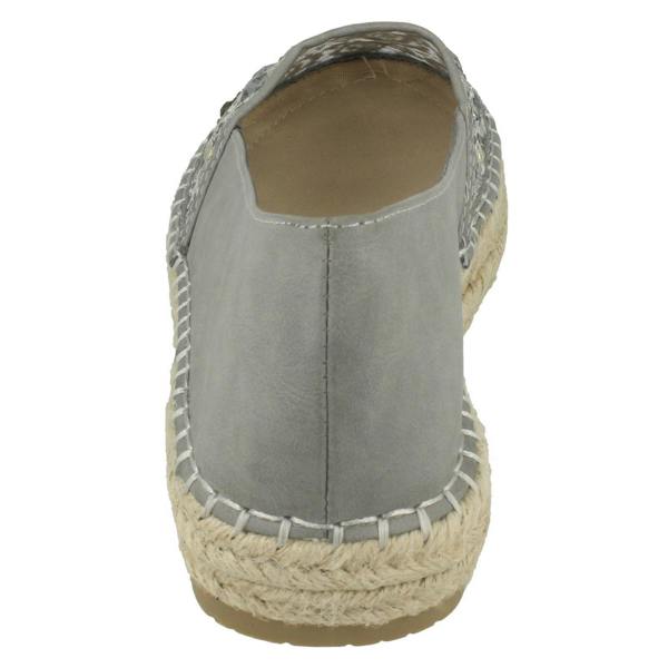 Savannah Ladies Savannah Slip On Espadrille Casual Pumps