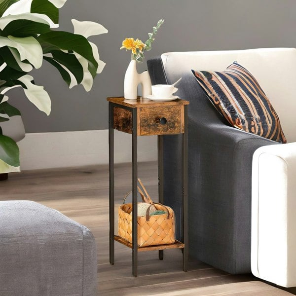 Rafaelo Mobilia Set of 2 Slim Side Tables