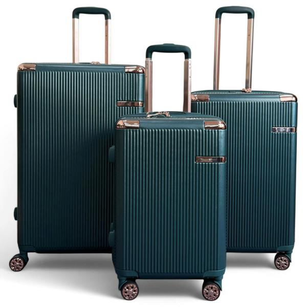 Snowball Expandable Hard Shell 8 Wheels Luggage Travel Cabin Suitcase Set