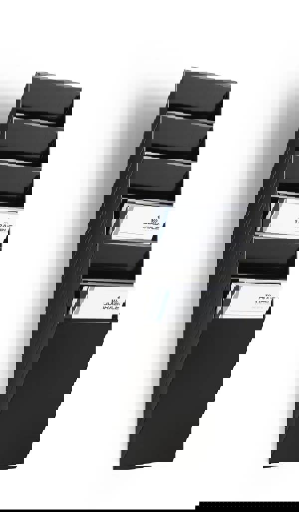 Durable FLEXIBOXX 6 Wall Mounted Literature Tray | A4 Portrait Holder | Black