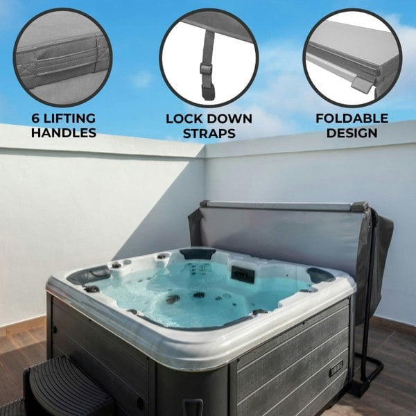 Jardi 2m Hot Tub Spa Cover - Grey