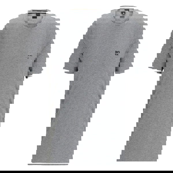 Boss Mens Mix&Match Embroidered Logo Stretch T-Shirt - Grey