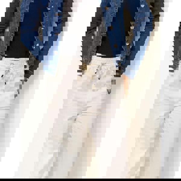 Blue Vanilla Elasticated Trousers With Tie