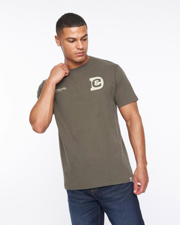 Duck and Cover Gemtas T-Shirt - Dark Olive