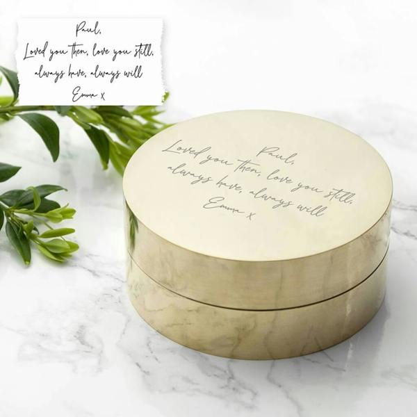 Personalised Handwriting Valentines' Sundial Compass - alternative angle