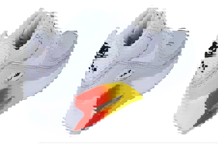 Nike Air Max 90 NN GS Trainers Hf5181  001 - Pure Platinum White 001 - Photo 2